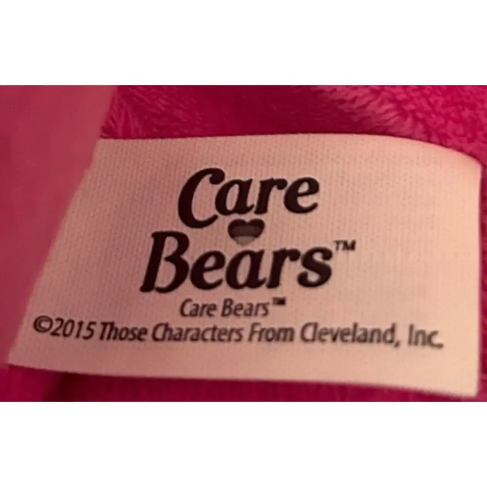 Just Play‎ Pink Cheer Care Bear Plush holding a Green Easter Egg w/ Flowers 2015